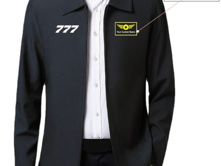 777 Flat Text Designed Stylish Coats Hot on Sale