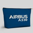 Airbus A330 & Text Designed Zipper Pouch For Sale