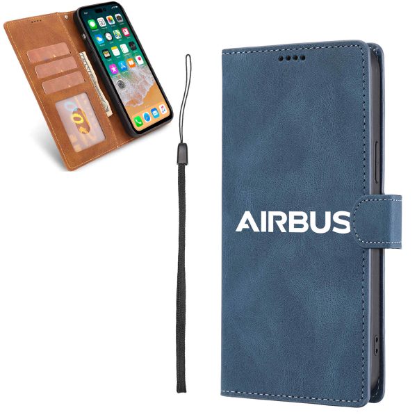 Airbus & Text Designed Leather Samsung S & Note Cases Online now