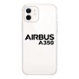 Airbus A350 & Text Designed Transparent Silicone iPhone Cases Cheap