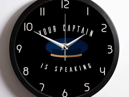 Your Captain Is Speaking Designed Wall Clocks Supply