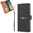 Airbus A340 Silhouette Designed Leather Samsung S & Note Cases Sale