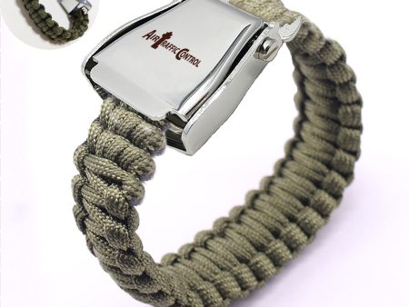 Air Traffic Control Design Airplane Seat Belt Bracelet For Sale