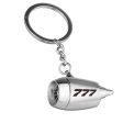 777 Flat Text Designed Airplane Jet Engine Shaped Key Chain Online now