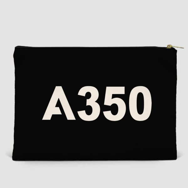 A350 Flat Text Designed Zipper Pouch For Discount