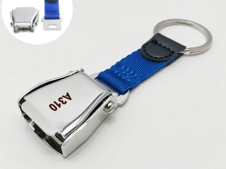 A310 Text Designed Airplane Seat Belt Key Chains Online Sale