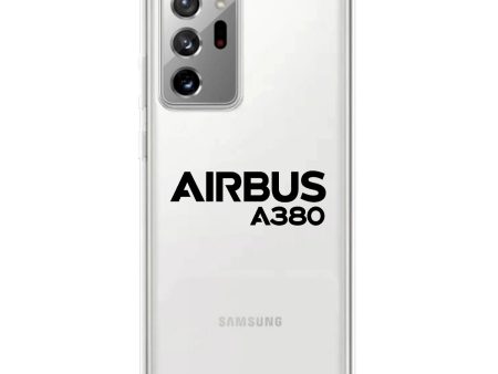 Airbus A380 & Text Transparent Silicone Samsung A Cases Online