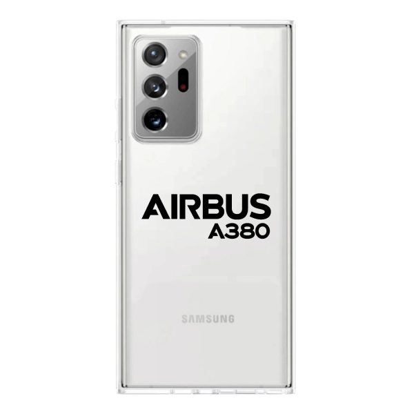 Airbus A380 & Text Transparent Silicone Samsung A Cases Online