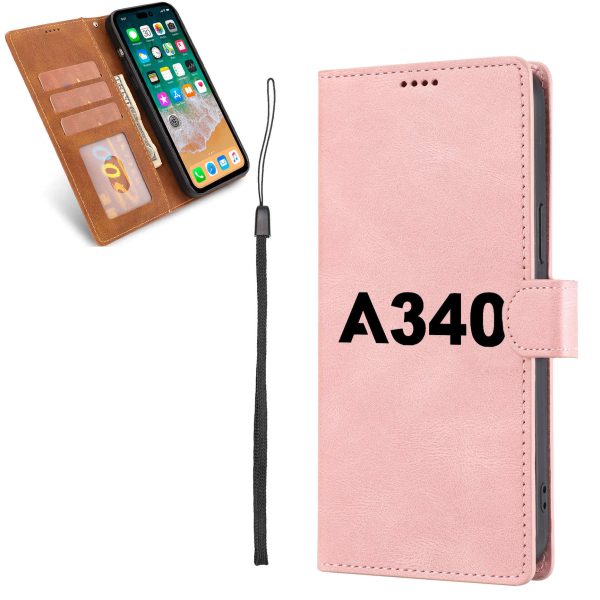 A340 Flat Text Designed Leather Samsung S & Note Cases Supply