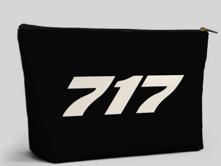 717 Flat Text Designed Zipper Pouch on Sale