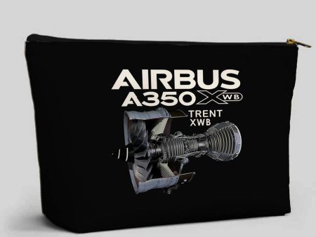 Airbus A350 & Trent Wxb Engine Designed Zipper Pouch For Cheap