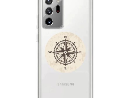 Vintage Designed Compass Transparent Silicone Samsung A Cases Online Hot Sale