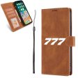 777 Flat Text Leather Samsung A Cases on Sale