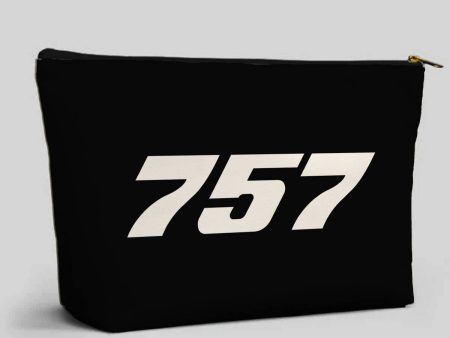 757 Flat Text Designed Zipper Pouch Online Hot Sale