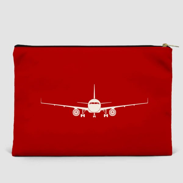 Airbus A320 Silhouette Designed Zipper Pouch Online Sale