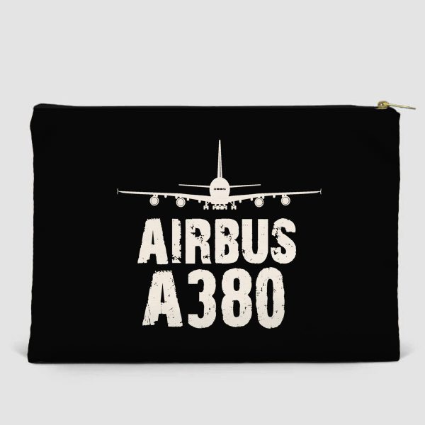 Airbus A380 & Plane Designed Zipper Pouch Hot on Sale