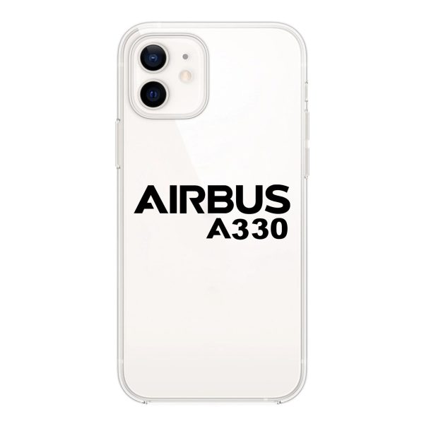 Airbus A330 & Text Designed Transparent Silicone iPhone Cases Sale