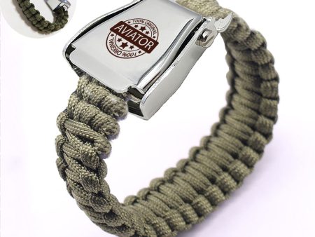 %100 Original Aviator Design Airplane Seat Belt Bracelet For Cheap