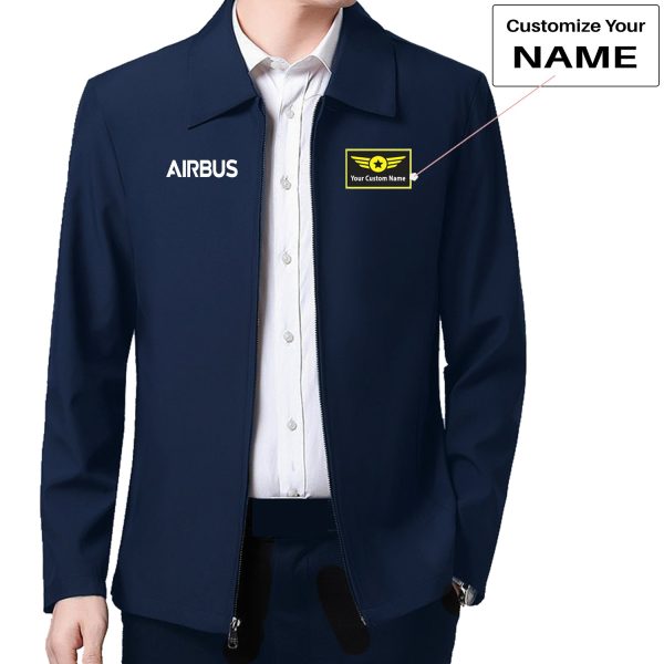 Airbus & Text Designed Stylish Coats Cheap