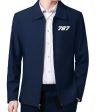 787 Flat Text Designed Stylish Coats Hot on Sale