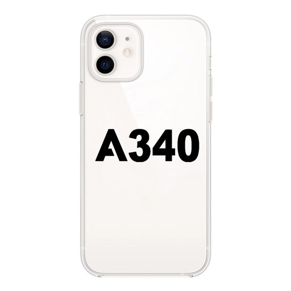 A340 Flat Text Designed Transparent Silicone iPhone Cases For Sale