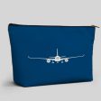 Airbus A350 Silhouette Designed Zipper Pouch For Sale