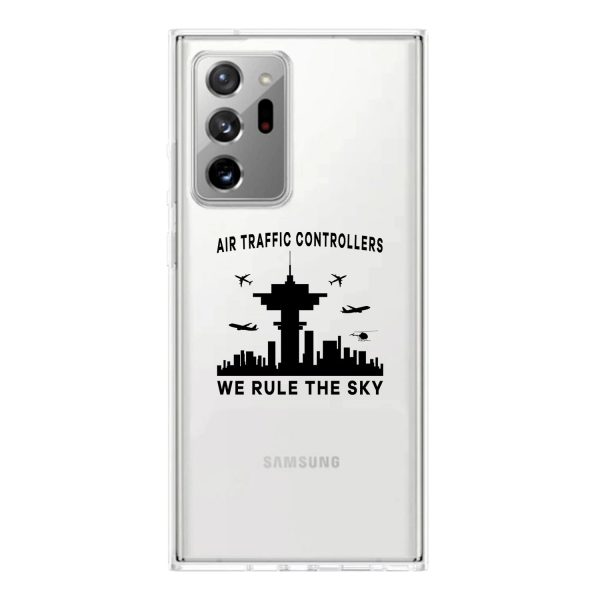 Air Traffic Controllers - We Rule The Sky Transparent Silicone Samsung A Cases Online now