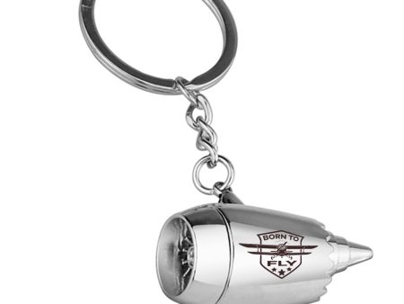 Super Born To Fly Designed Airplane Jet Engine Shaped Key Chain Online Hot Sale