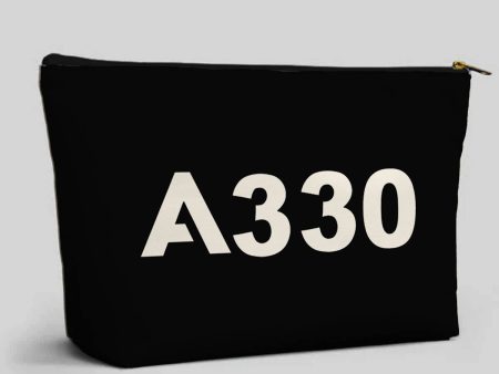 A330 Flat Text Designed Zipper Pouch Discount