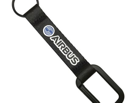 Airbus & Text (Black) Designed Mountaineer Style Key Chains Cheap