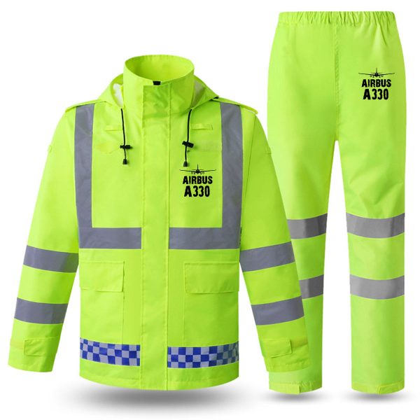 Airbus A330 & Plane Designed Reflective Waterproof Rainsuit Set Cheap