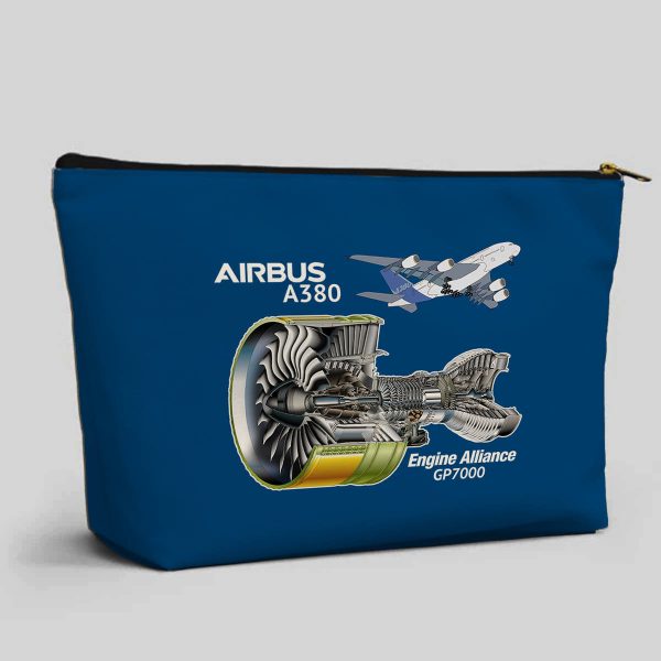 Airbus A380 & GP7000 Engine Designed Zipper Pouch Discount