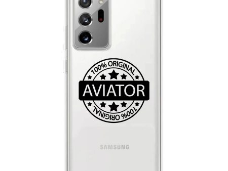 100 Original Aviator Designed Transparent Silicone Samsung S & Note Cases Online now