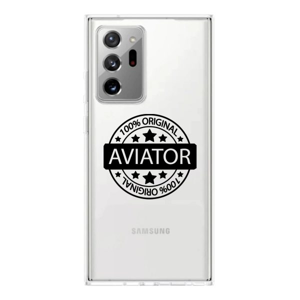 100 Original Aviator Designed Transparent Silicone Samsung S & Note Cases Online now