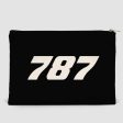 787 Flat Text Designed Zipper Pouch Online Sale