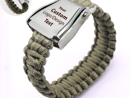 Your Custom Design & Image & Logo & Text Design Airplane Seat Belt Bracelet For Cheap