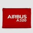 Airbus A320 & Text Designed Zipper Pouch Hot on Sale