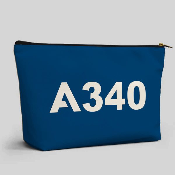 A340 Flat Text Designed Zipper Pouch For Sale