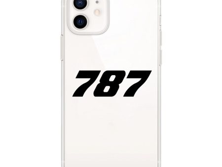 787 Flat Text Designed Transparent Silicone iPhone Cases Discount