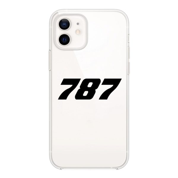 787 Flat Text Designed Transparent Silicone iPhone Cases Discount