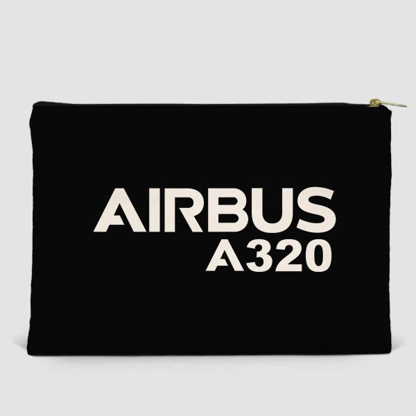 Airbus A320 & Text Designed Zipper Pouch Hot on Sale