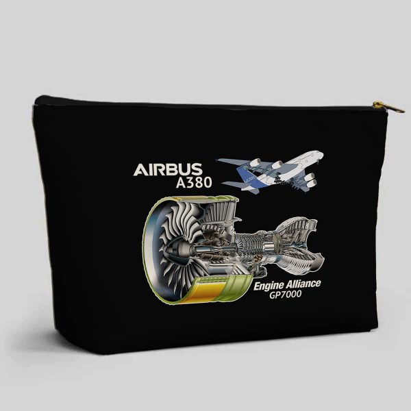 Airbus A380 & GP7000 Engine Designed Zipper Pouch Discount