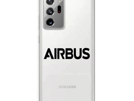 Airbus & Text Transparent Silicone Samsung A Cases Cheap