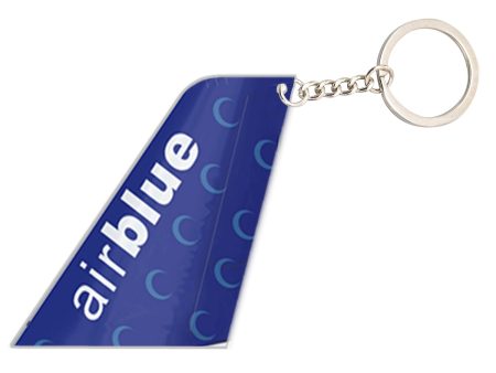 Air Blue Designed Tail Key Chains Fashion