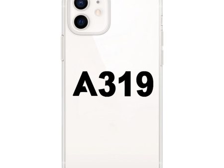 A319 Flat Text Designed Transparent Silicone iPhone Cases Fashion