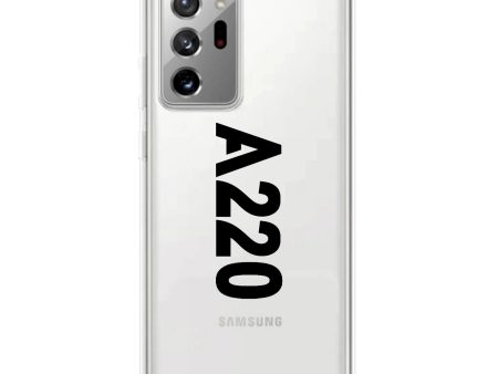 A220 Text Transparent Silicone Samsung A Cases on Sale