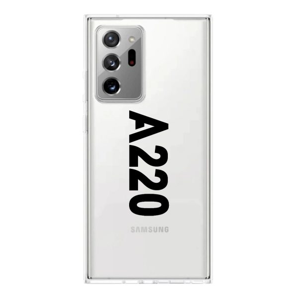 A220 Text Transparent Silicone Samsung A Cases on Sale