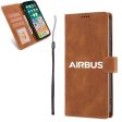 Airbus & Text Designed Leather Samsung S & Note Cases Online now