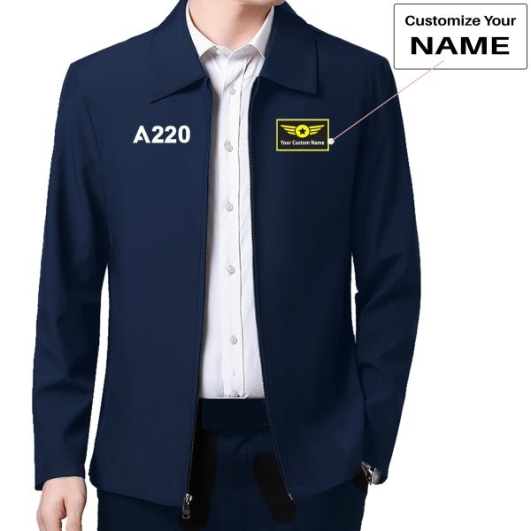 A220 Flat Text Designed Stylish Coats Hot on Sale