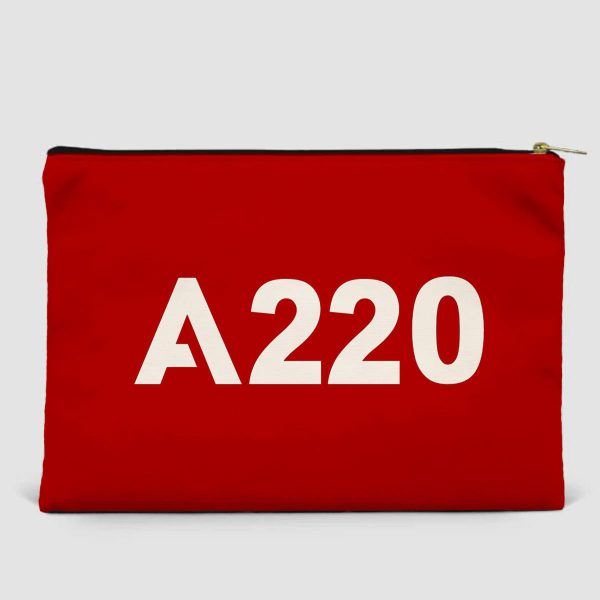 A220 Flat Text Designed Zipper Pouch For Sale